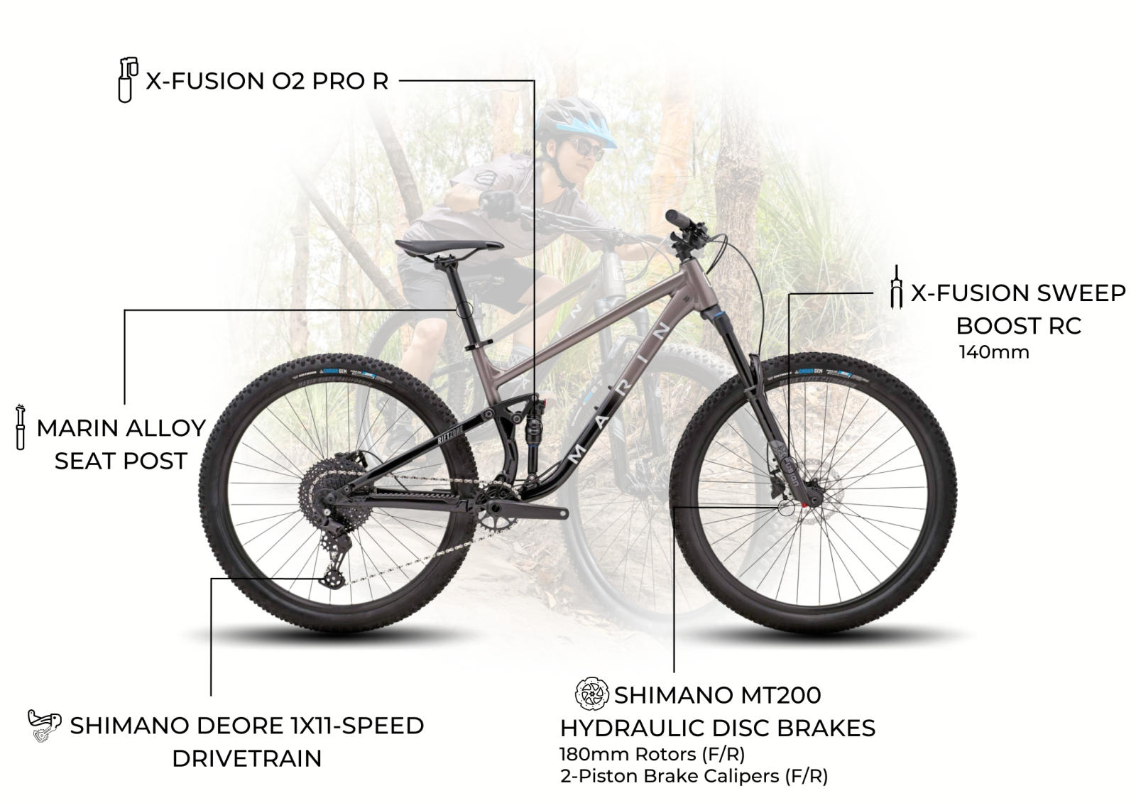 Trek mt 200 online size chart